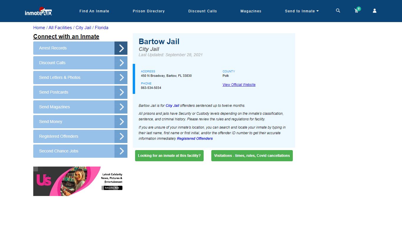 Bartow Jail | Inmate Locator